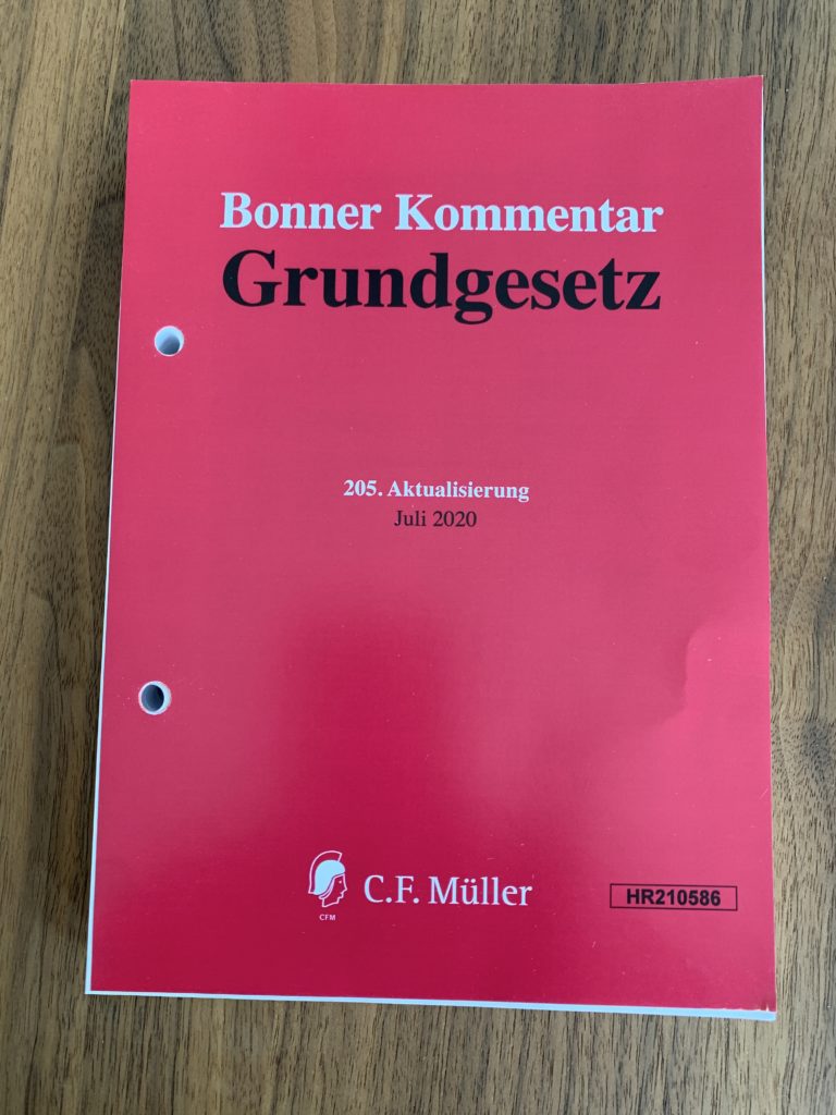 Kommentierung von Art. 21 GG im Bonner Kommentar | Prof. Dr. iur ...